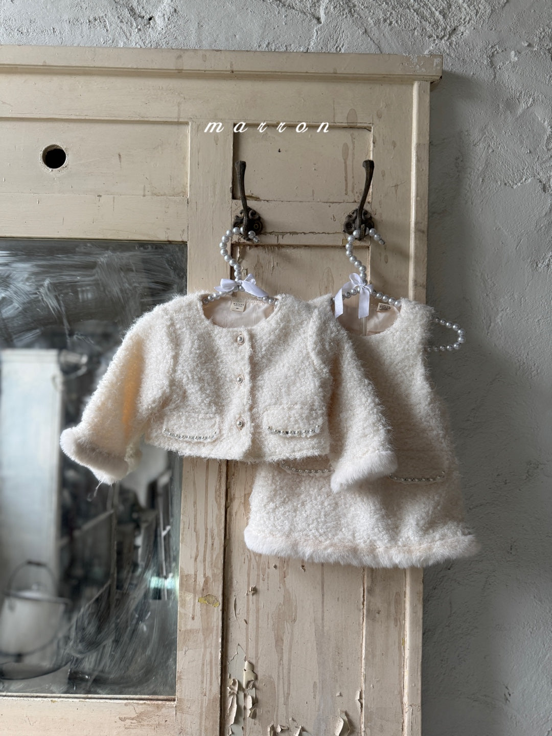 韓國童裝 25秋冬 | MA25450 PEARL DRESS (BABY & KIDS)