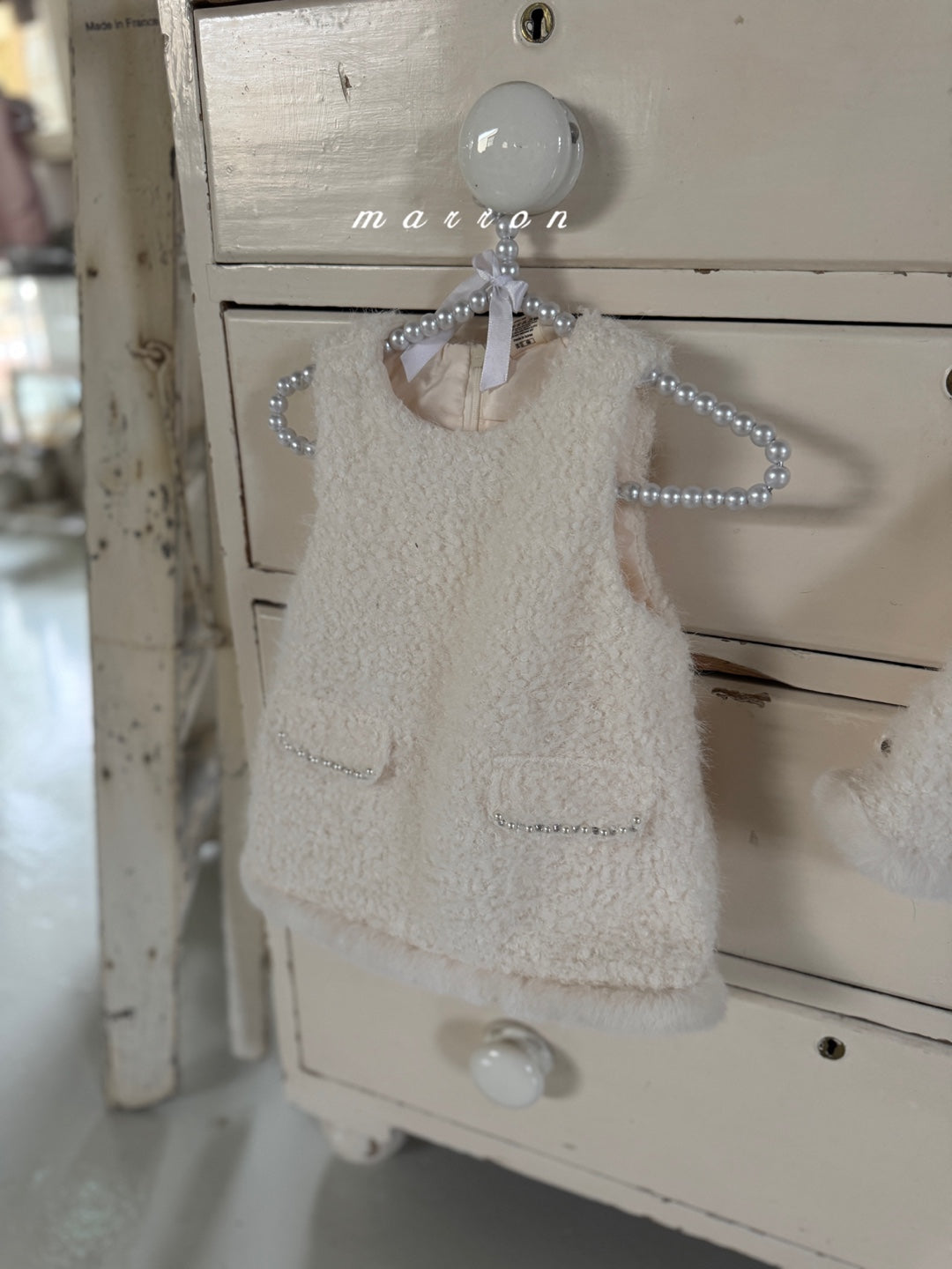 韓國童裝 25秋冬 | MA25450 PEARL DRESS (BABY & KIDS)
