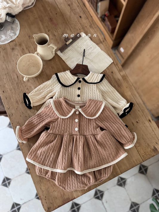 韓國童裝 25秋冬 | MA25411  FRIEL KNIT BABY SUIT