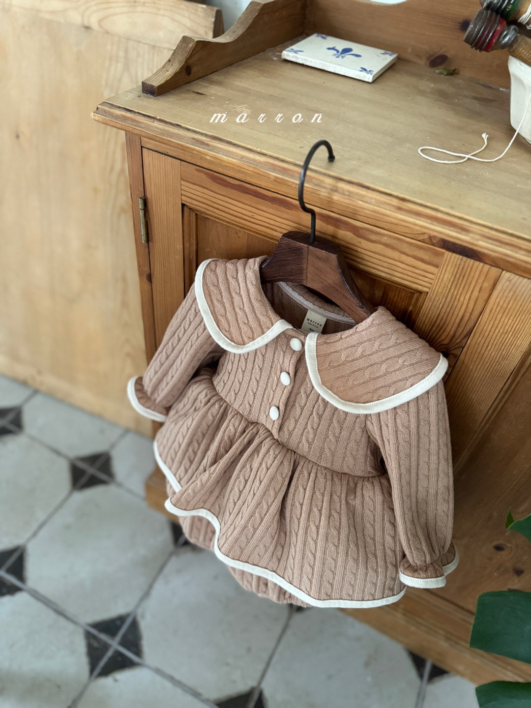 韓國童裝 25秋冬 | MA25411  FRIEL KNIT BABY SUIT