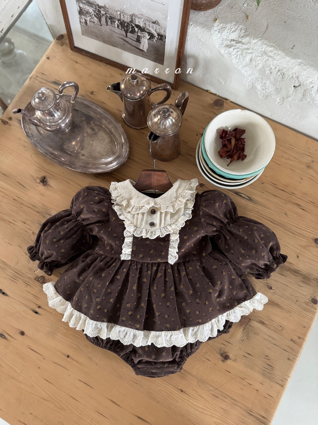 韓國童裝 25秋冬 | MA25404 ROSE BABY SUIT