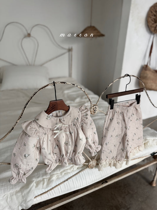 韓國童裝 25秋冬 | MA25443 RABBIT PANTS  (BABY & KIDS)  (Cotton Bonded)