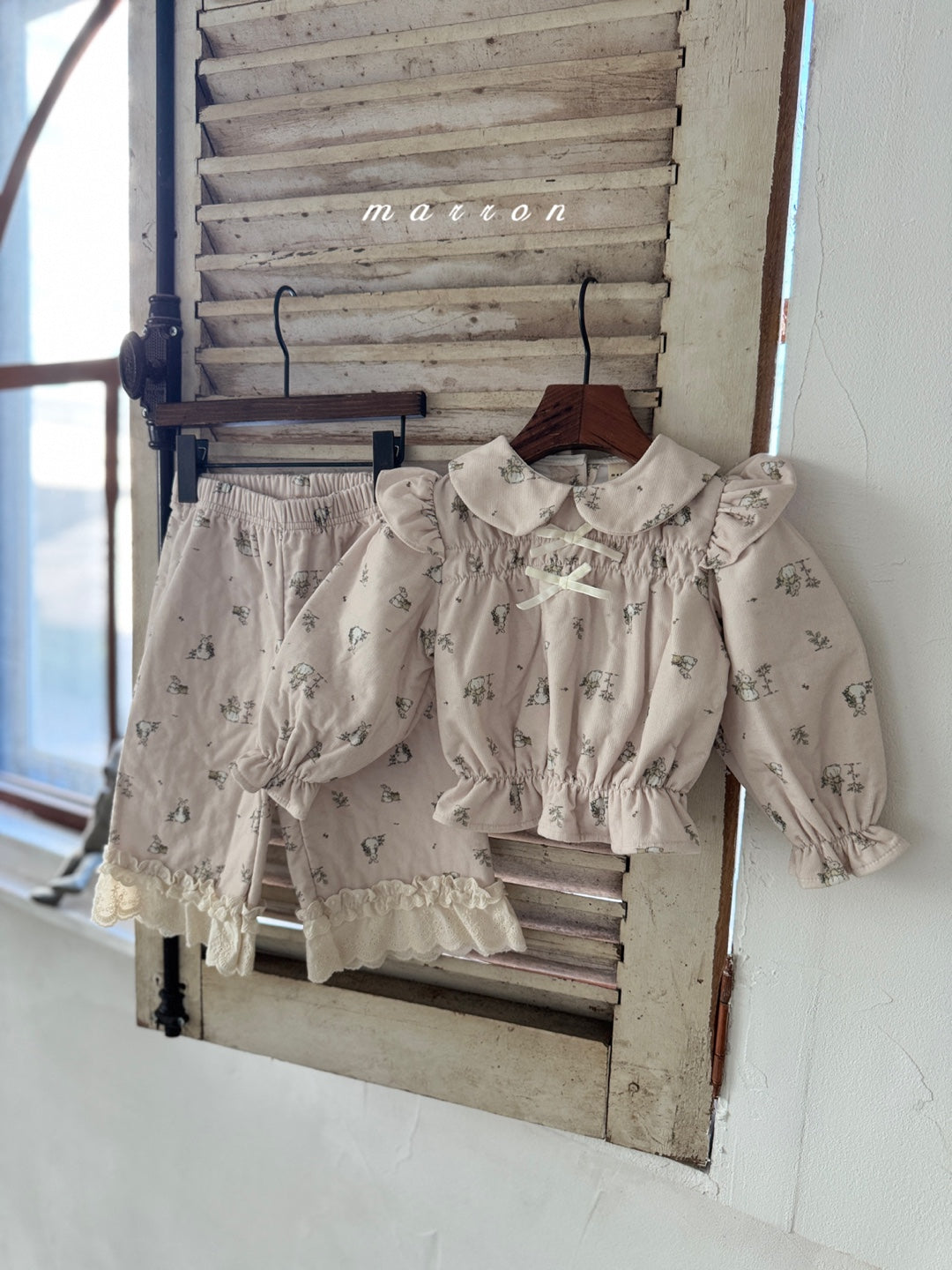 韓國童裝 25秋冬 | MA25443 RABBIT PANTS  (BABY & KIDS)  (Cotton Bonded)