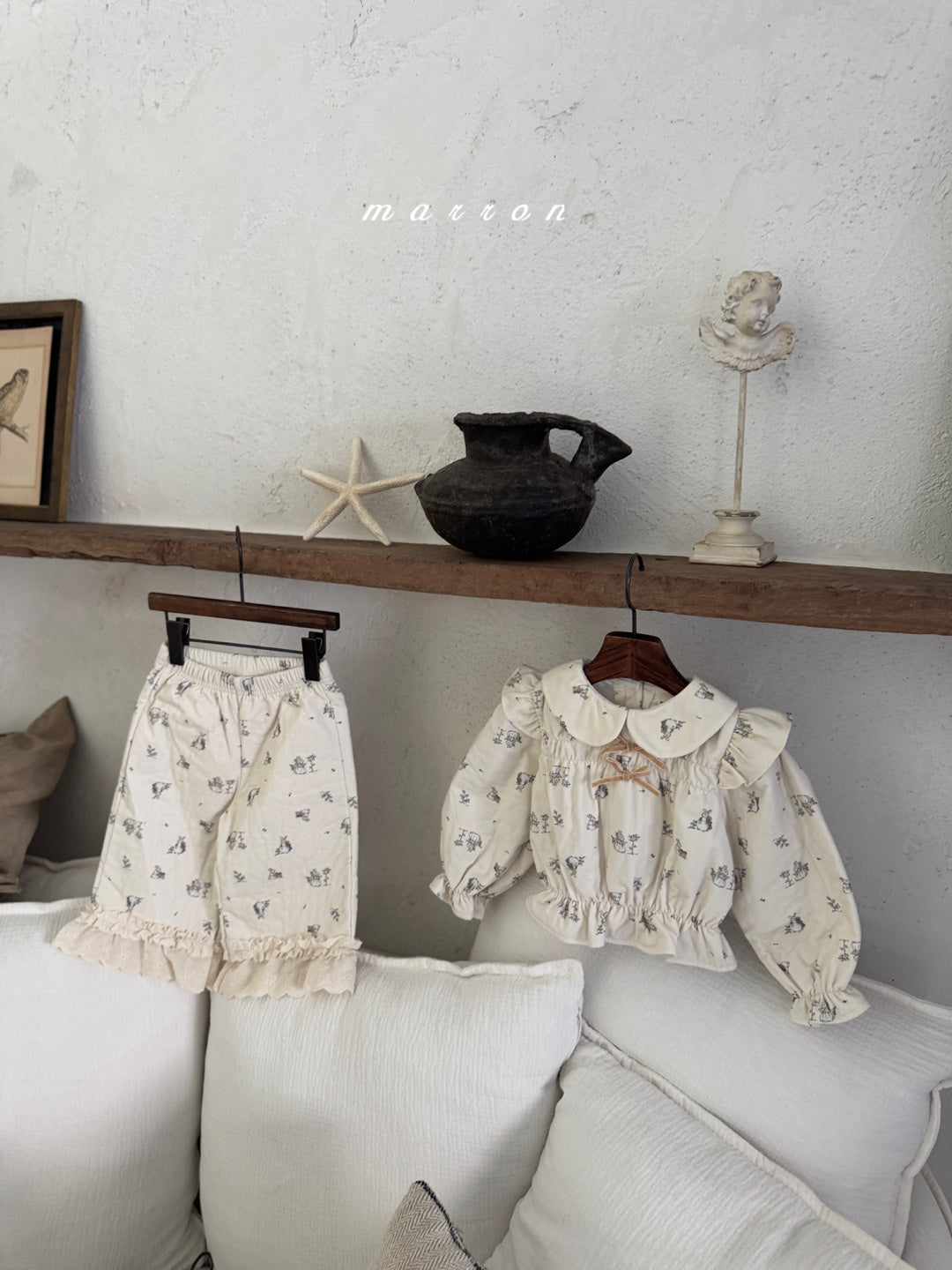 韓國童裝 25秋冬 | MA25442 RABBIT BLOUSE (BABY & KIDS)  (Cotton Bonded)