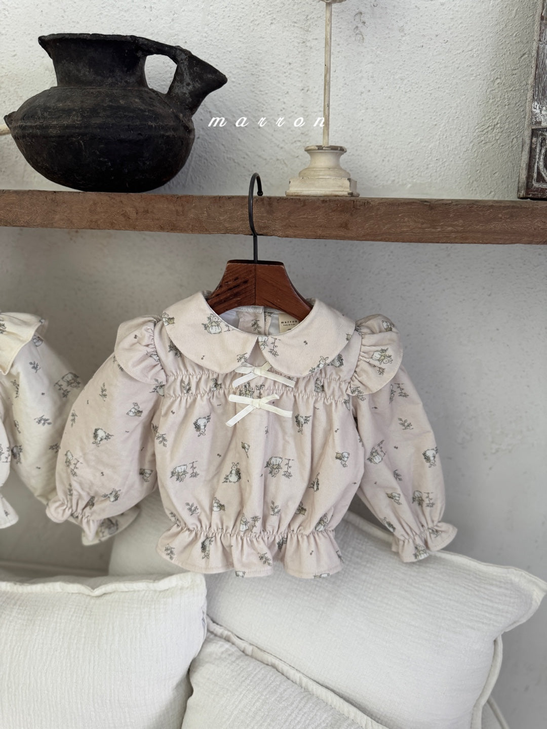 韓國童裝 25秋冬 | MA25442 RABBIT BLOUSE (BABY & KIDS)  (Cotton Bonded)