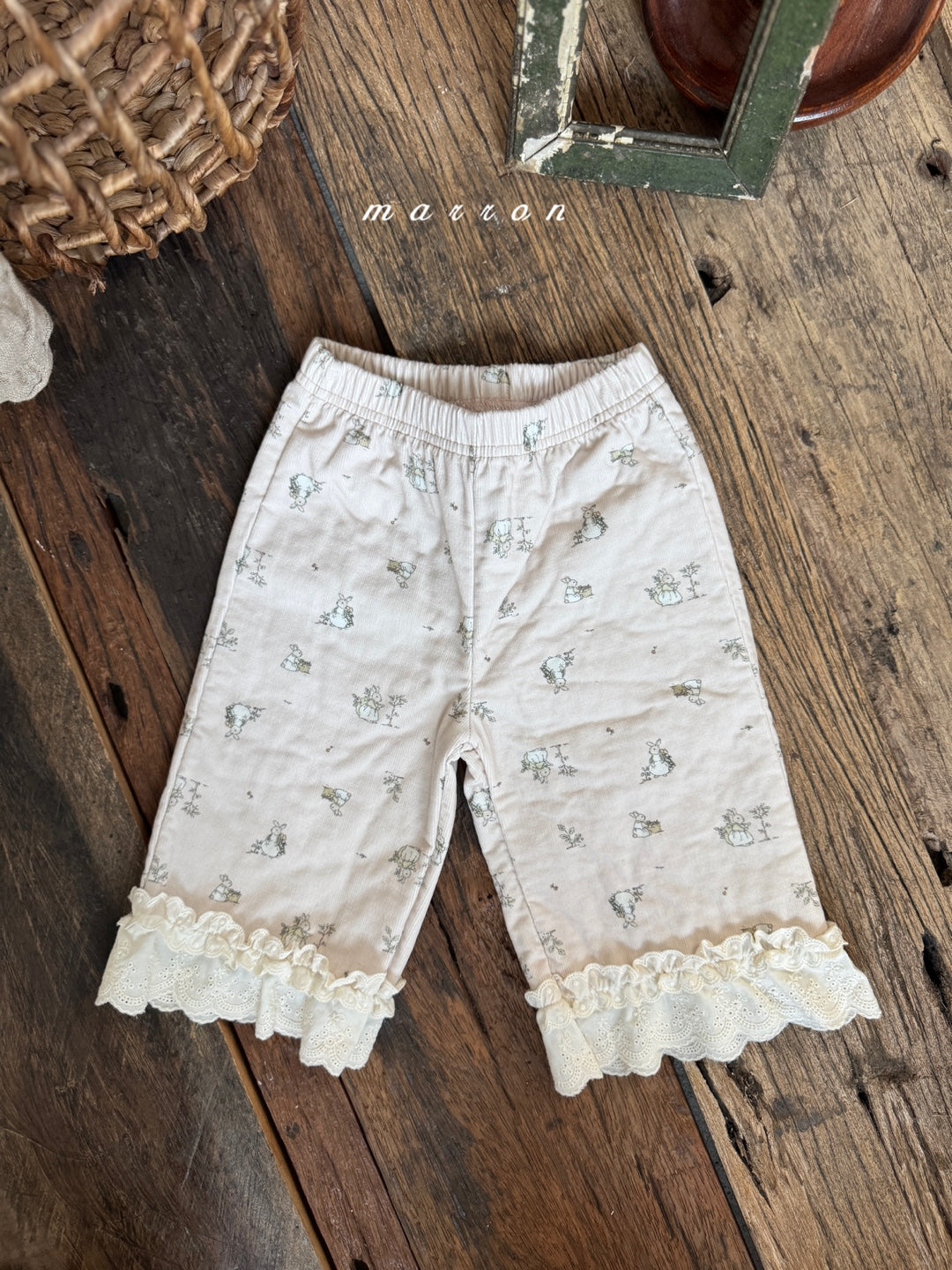 韓國童裝 25秋冬 | MA25443 RABBIT PANTS  (BABY & KIDS)  (Cotton Bonded)