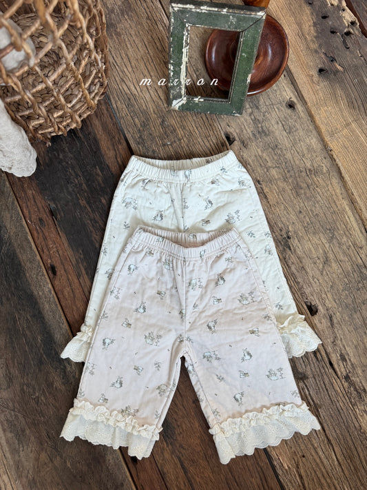韓國童裝 25秋冬 | MA25443 RABBIT PANTS  (BABY & KIDS)  (Cotton Bonded)