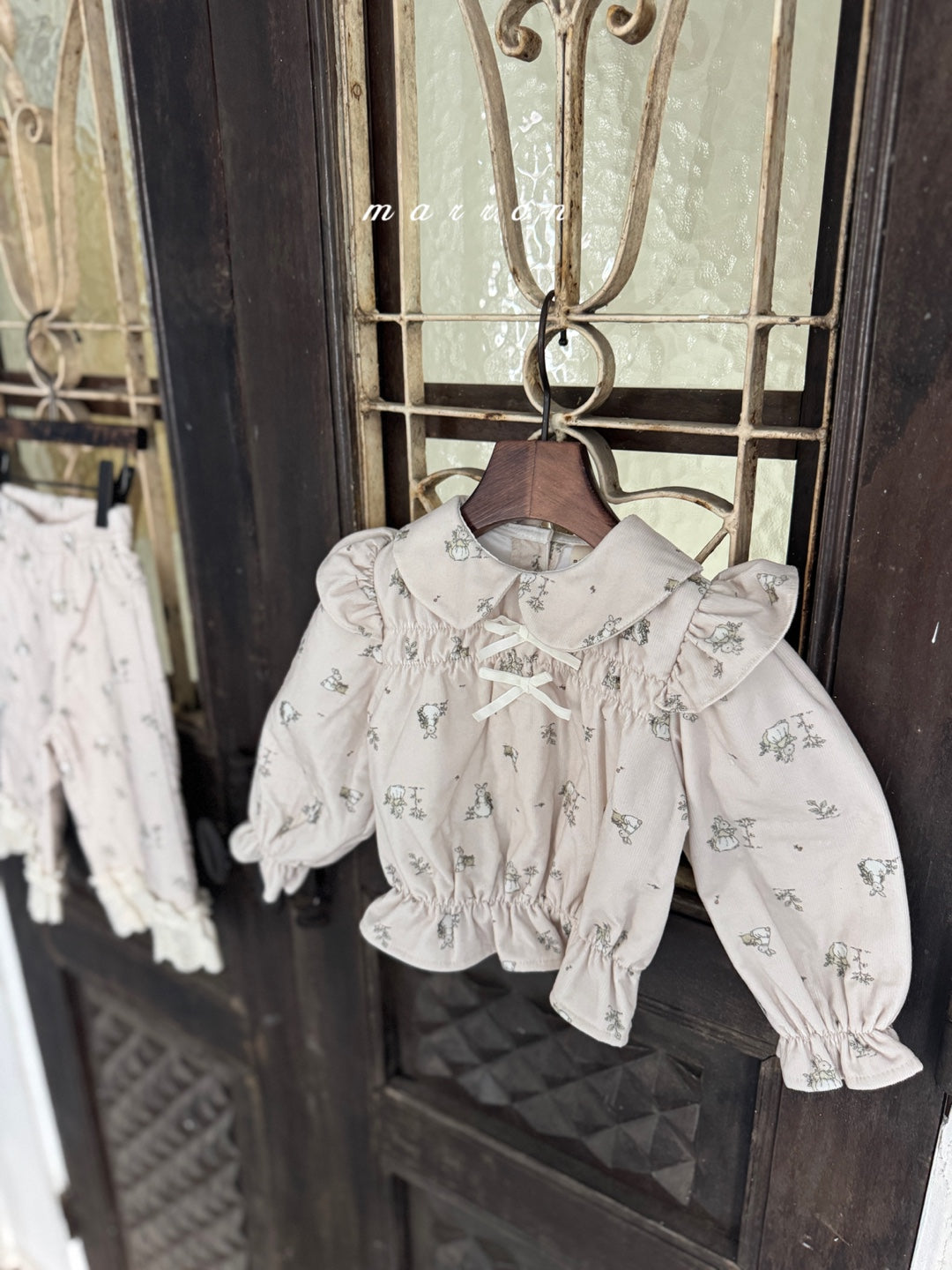 韓國童裝 25秋冬 | MA25442 RABBIT BLOUSE (BABY & KIDS)  (Cotton Bonded)