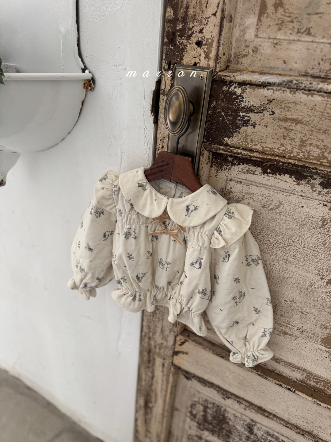 韓國童裝 25秋冬 | MA25442 RABBIT BLOUSE (BABY & KIDS)  (Cotton Bonded)