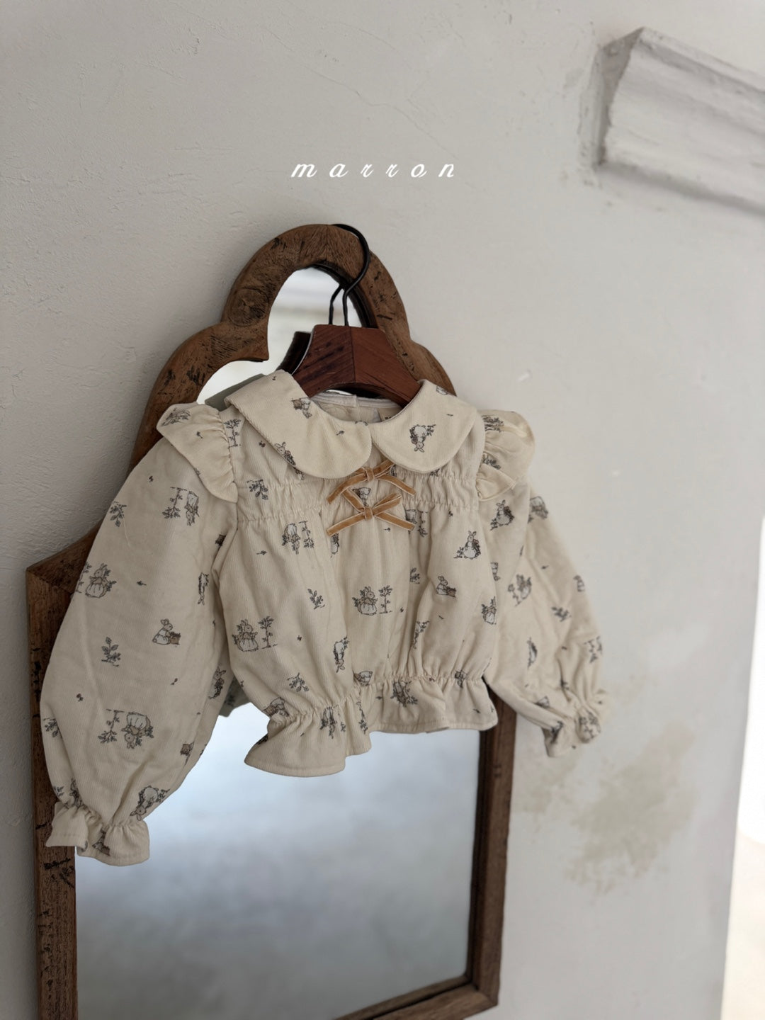 韓國童裝 25秋冬 | MA25442 RABBIT BLOUSE (BABY & KIDS)  (Cotton Bonded)
