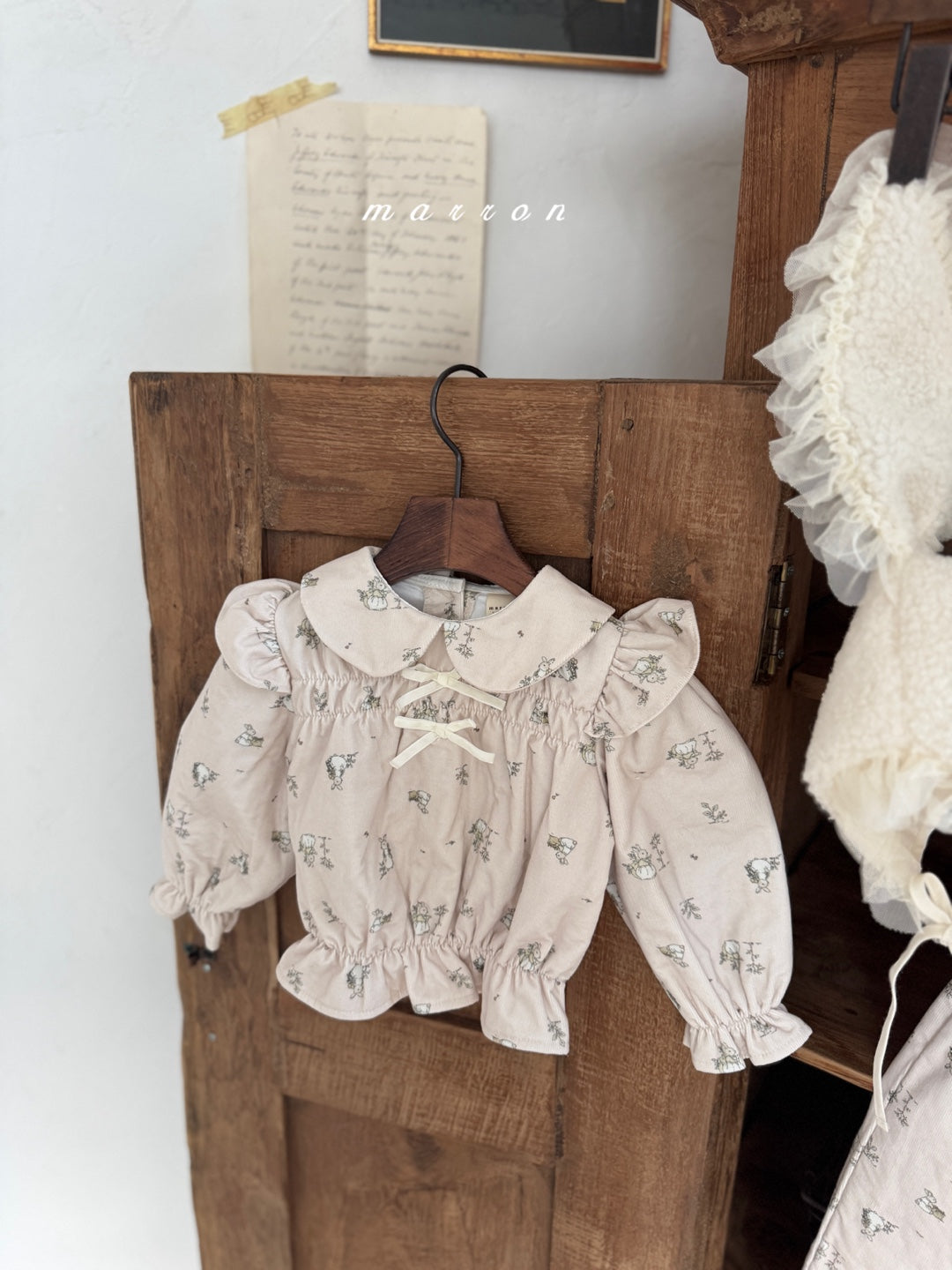 韓國童裝 25秋冬 | MA25442 RABBIT BLOUSE (BABY & KIDS)  (Cotton Bonded)