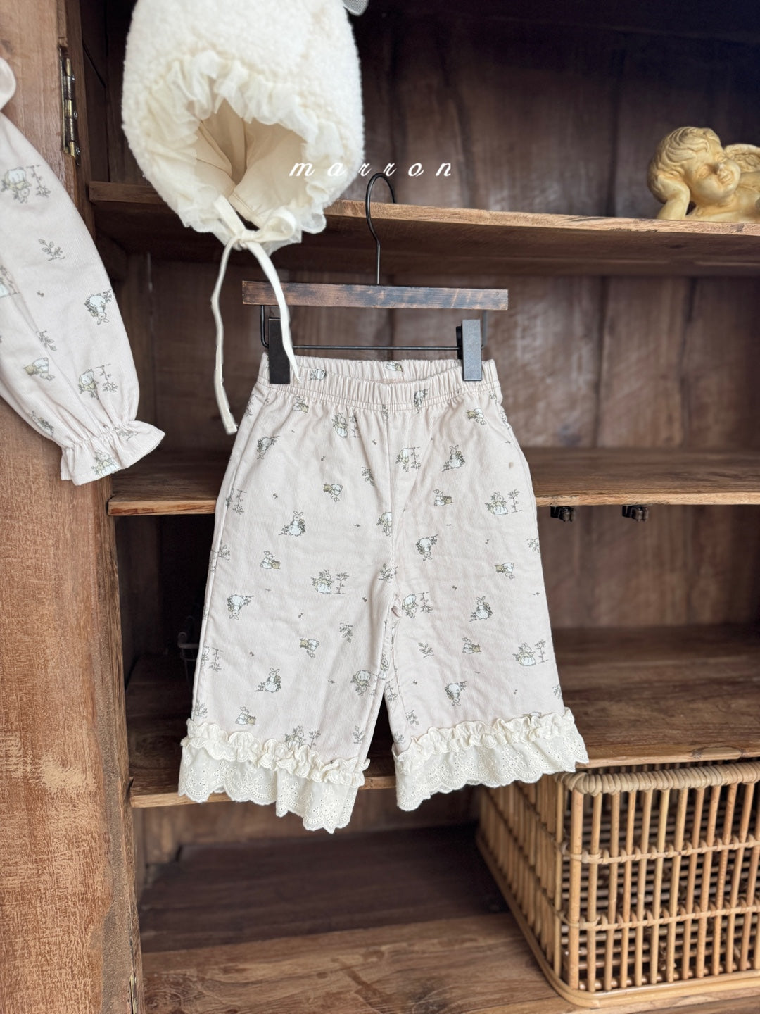 韓國童裝 25秋冬 | MA25443 RABBIT PANTS  (BABY & KIDS)  (Cotton Bonded)