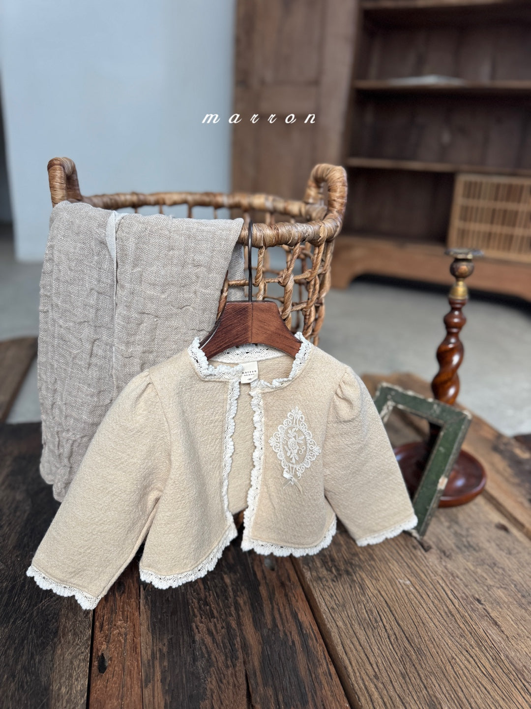 韓國童裝 25秋冬 | MA25437 CASTLE CARDIGAN  + SKIRT SET  (BABY & KIDS)