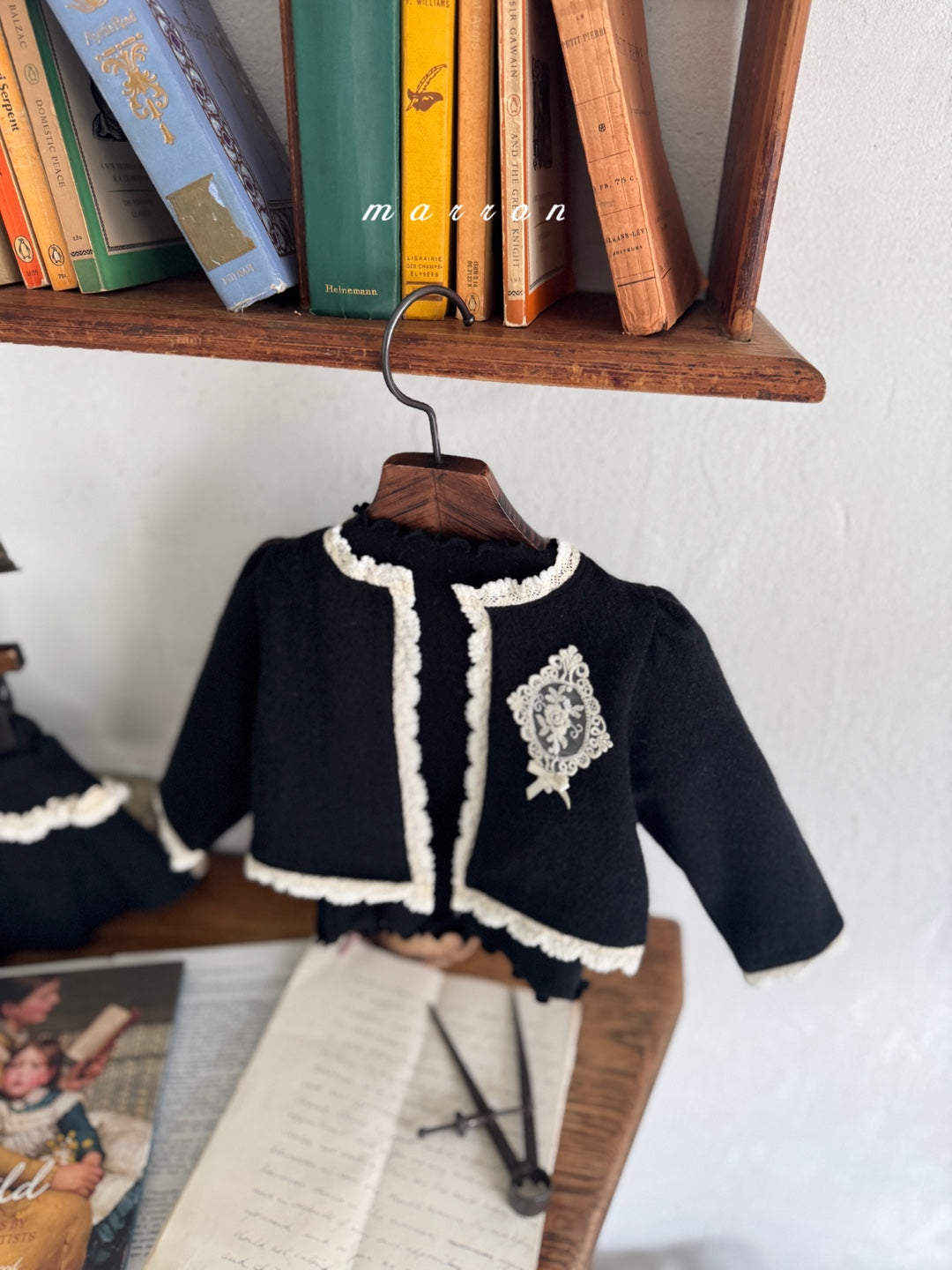 韓國童裝 25秋冬 | MA25437 CASTLE CARDIGAN  + SKIRT SET  (BABY & KIDS)