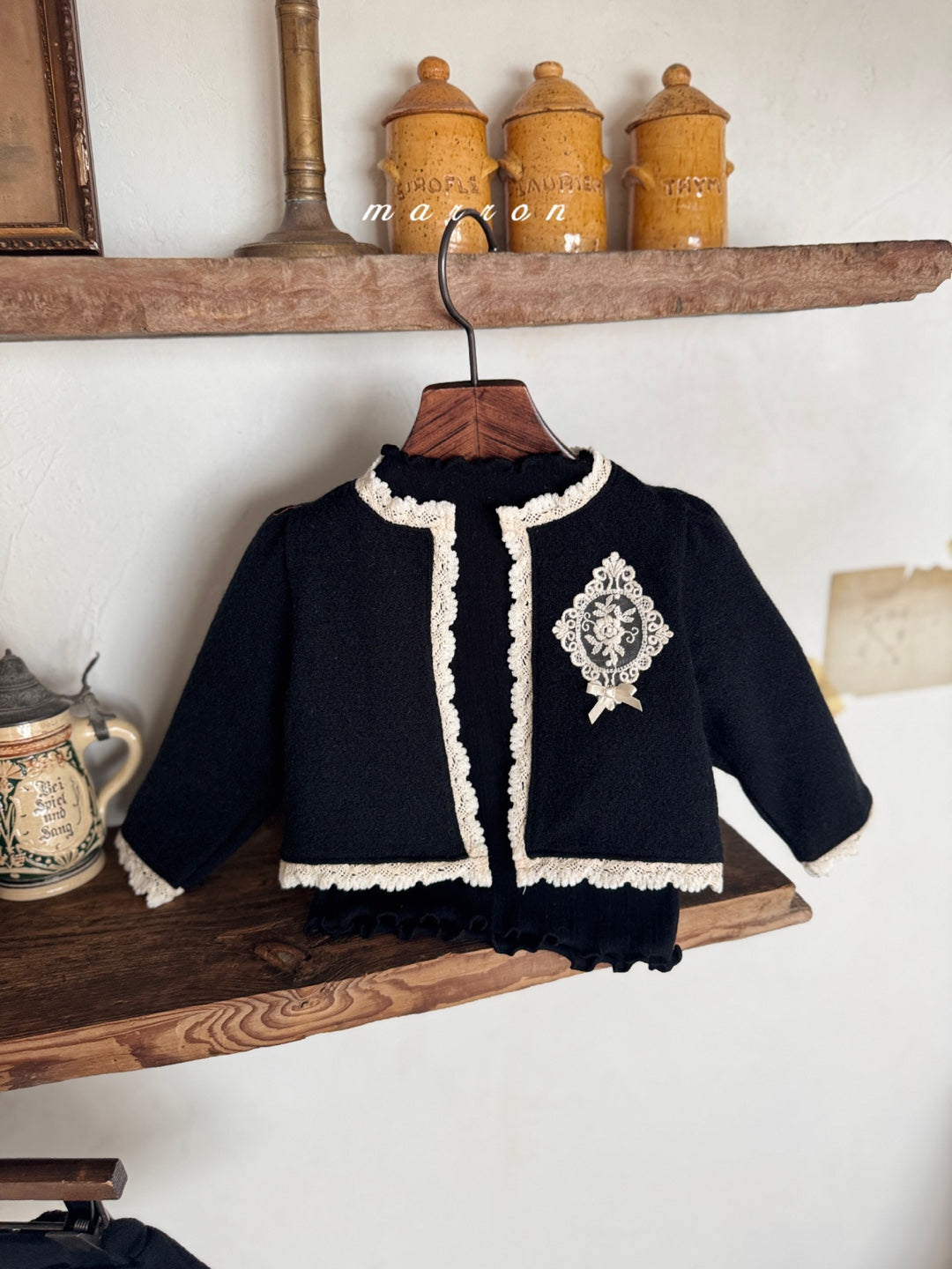 韓國童裝 25秋冬 | MA25437 CASTLE CARDIGAN  + SKIRT SET  (BABY & KIDS)