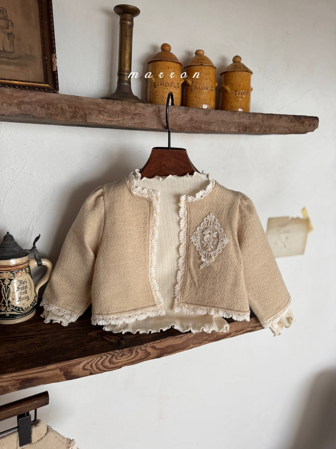 韓國童裝 25秋冬 | MA25437 CASTLE CARDIGAN  + SKIRT SET  (BABY & KIDS)