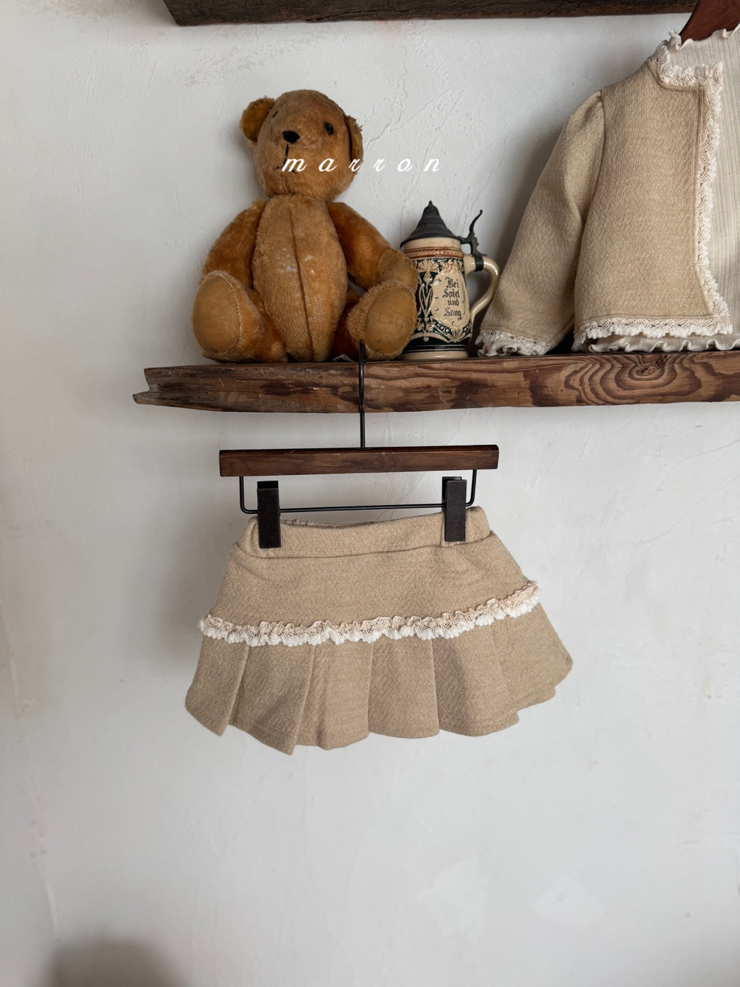 韓國童裝 25秋冬 | MA25437 CASTLE CARDIGAN  + SKIRT SET  (BABY & KIDS)