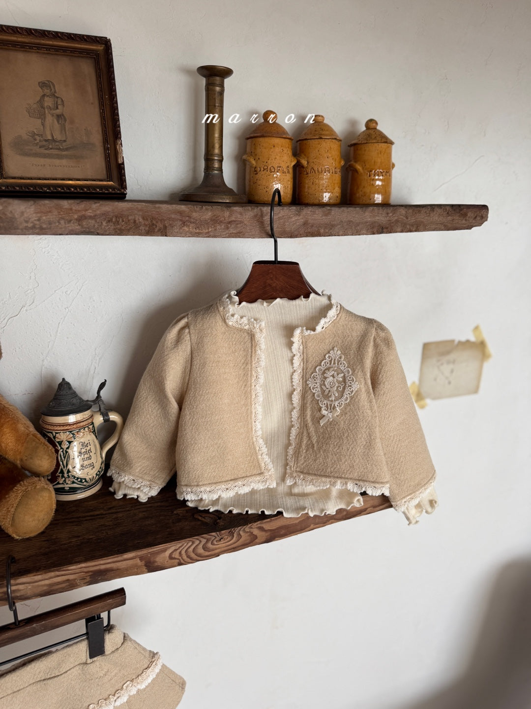 韓國童裝 25秋冬 | MA25437 CASTLE CARDIGAN  + SKIRT SET  (BABY & KIDS)