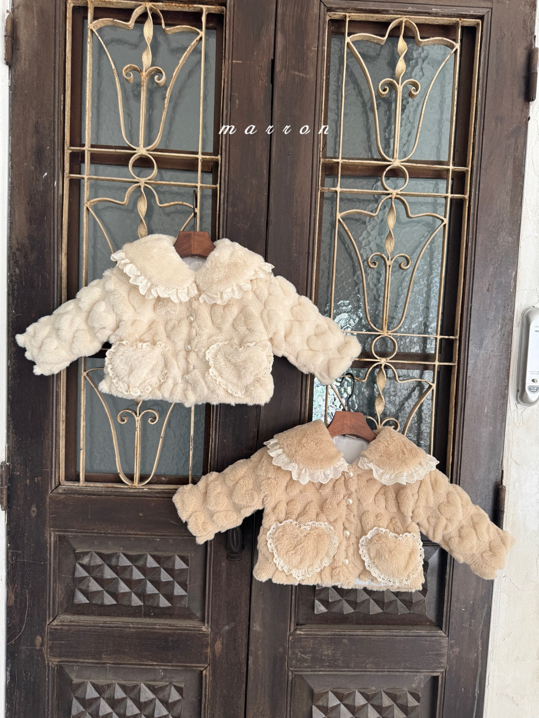 韓國童裝 25秋冬 | MA25422 HEART FUT JACKET (BABY & KIDS)