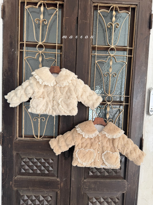 韓國童裝 25秋冬 | MA25422 HEART FUT JACKET (BABY & KIDS)