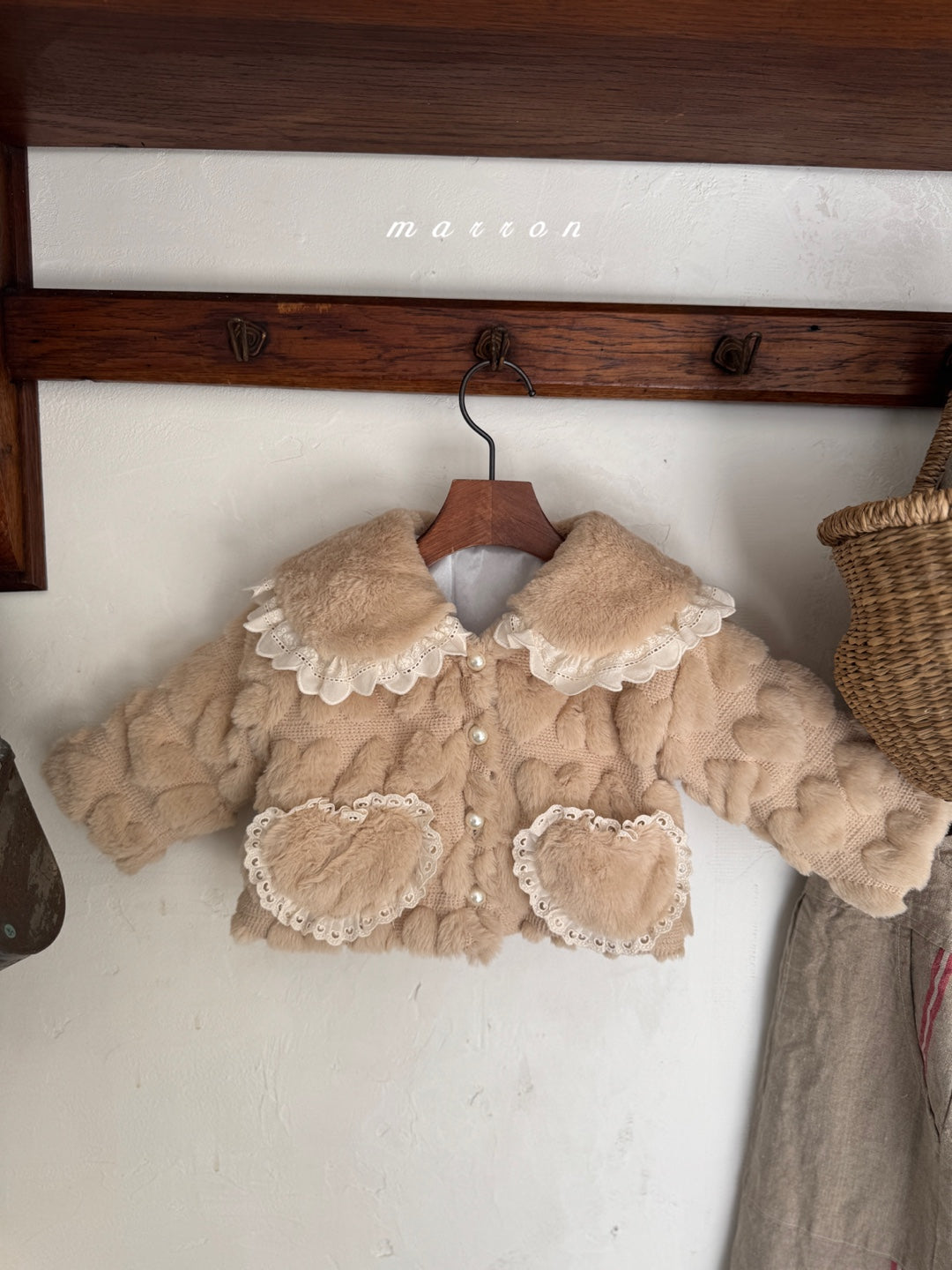 韓國童裝 25秋冬 | MA25422 HEART FUT JACKET (BABY & KIDS)