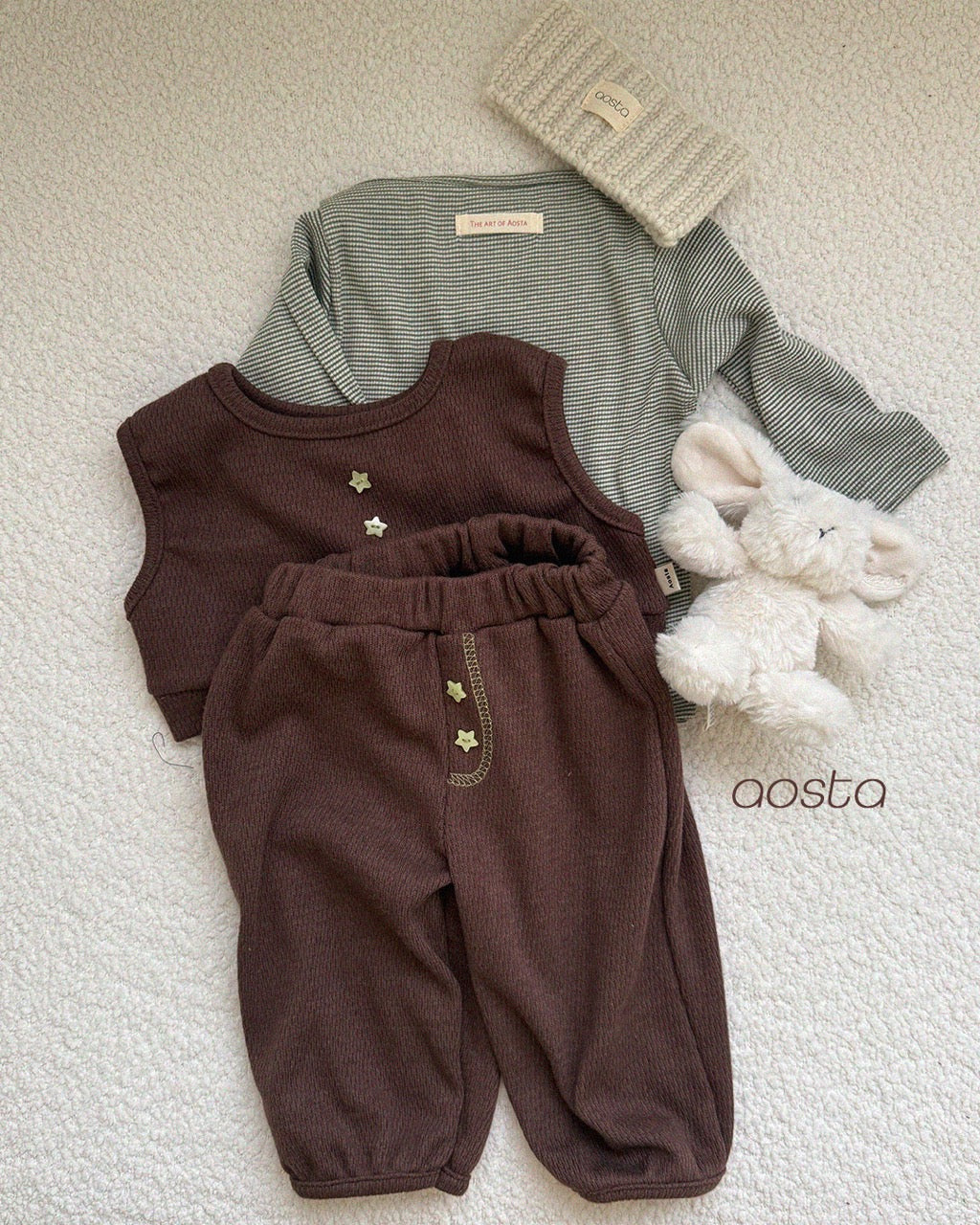韓國童裝 26秋| AO09 Knit Cookie Headband 髮帶 (FREE)