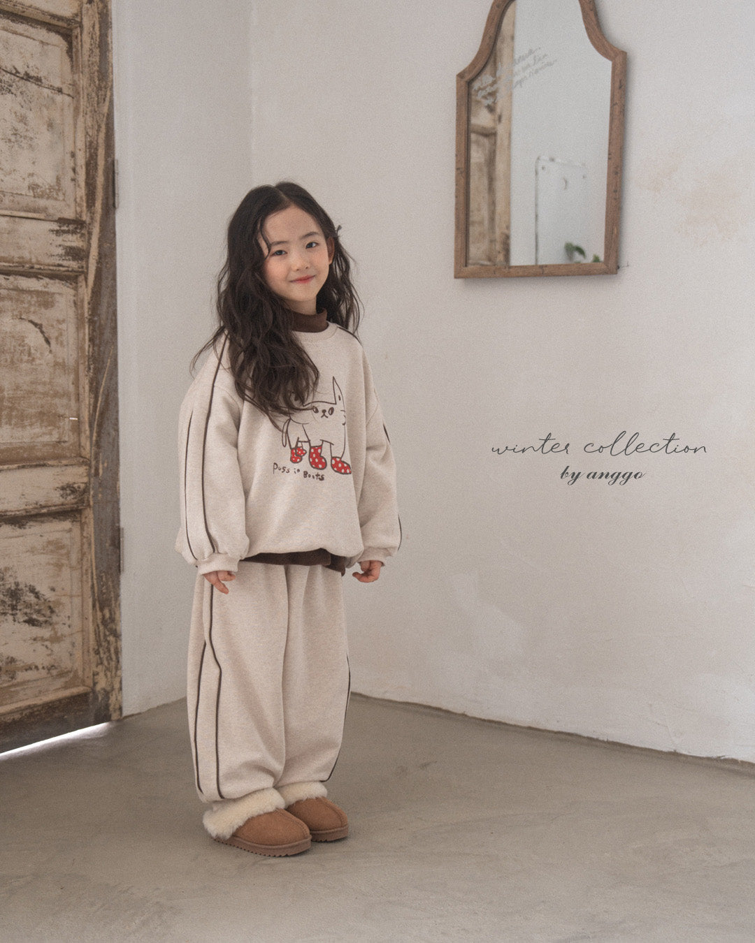 \限時預購/ 韓國童裝  AG25220 Line Sweatshirt