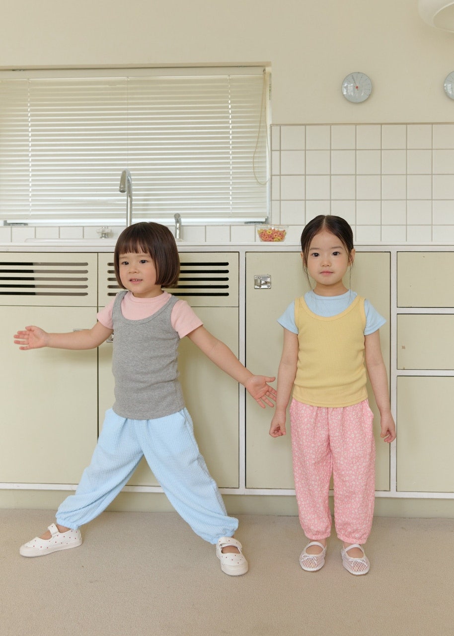 韓國童裝 26夏| DD31 Flower Aircon Pants (75-140cm)