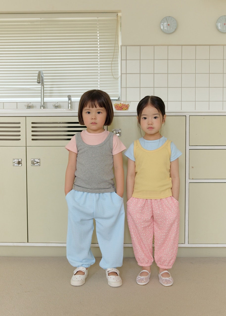 韓國童裝 26夏| DD31 Flower Aircon Pants (75-140cm)
