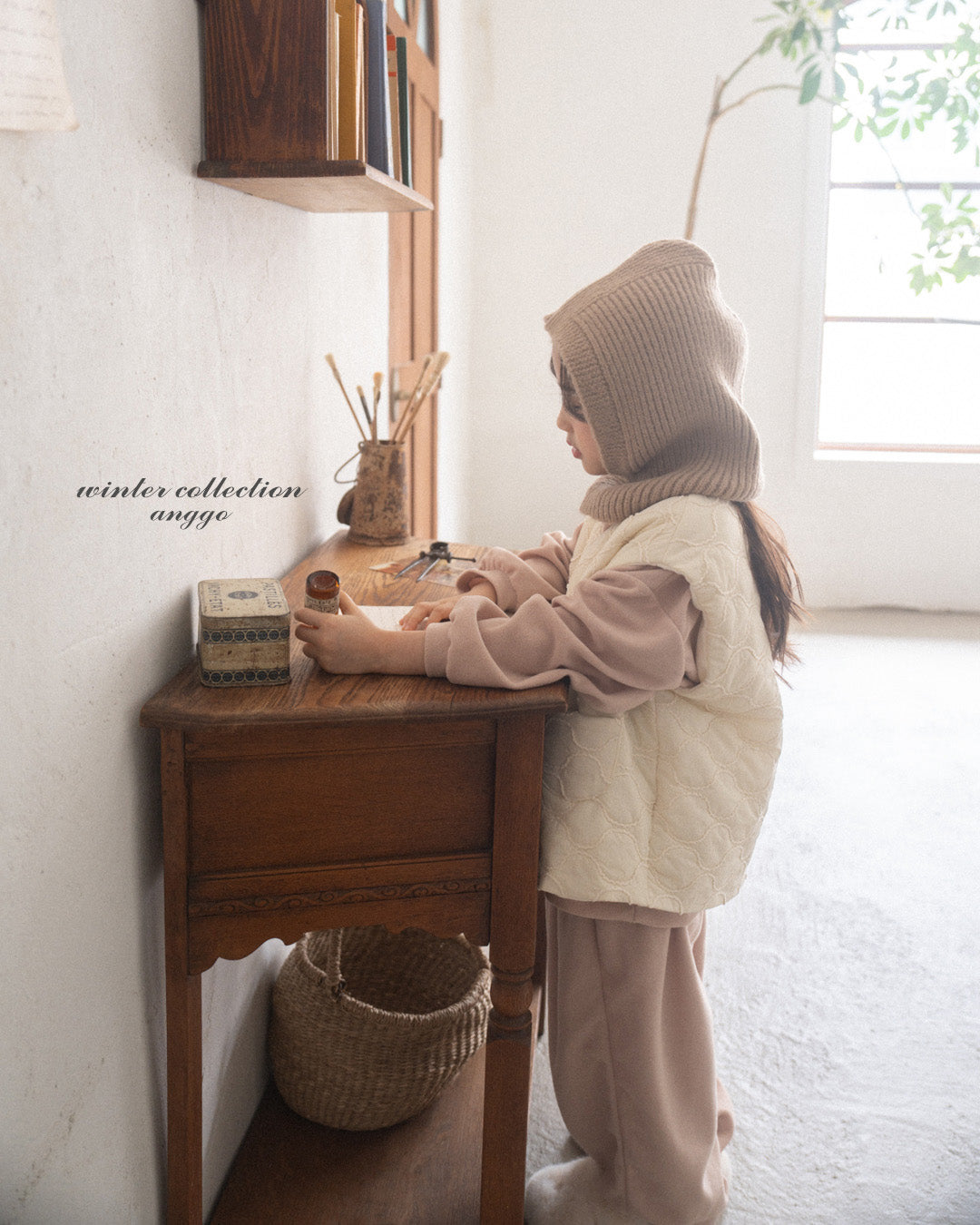 \限時預購/ 韓國童裝  AG25201 Balaclava (Hat and Neck warmer)