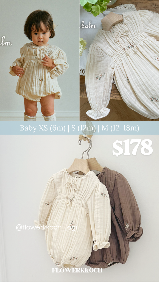 (花花谷團購限定 17/9或之前) 韓國童裝 25秋 | MK253017 Baby Suit