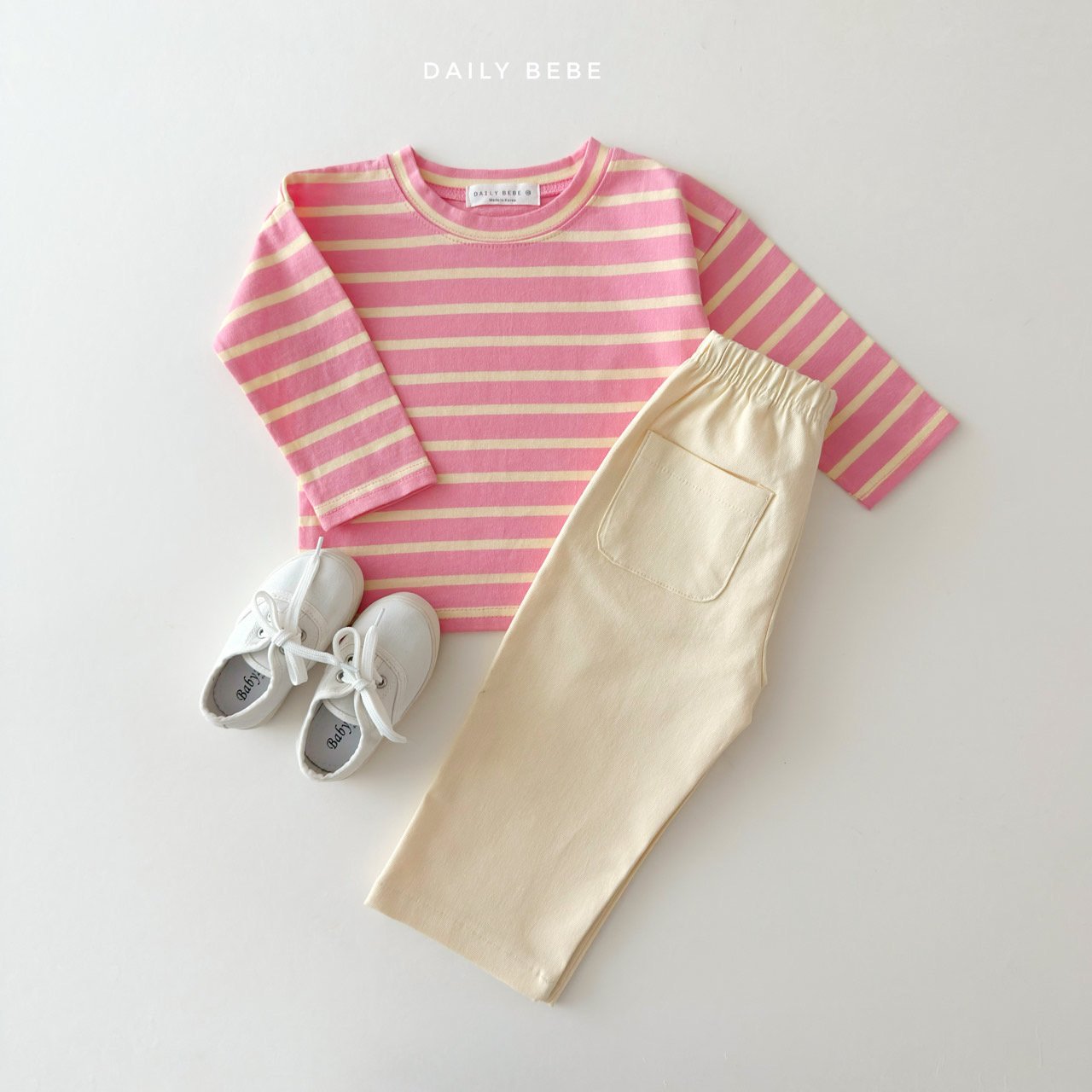 韓國童裝 26春 | DD34 彈性褲 (75~140cm)