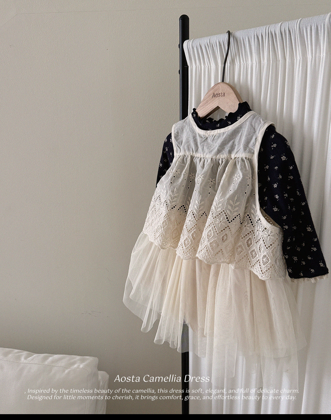 韓國童裝 26秋| AO02 Camellia Dress 連身裙 (70-110)
