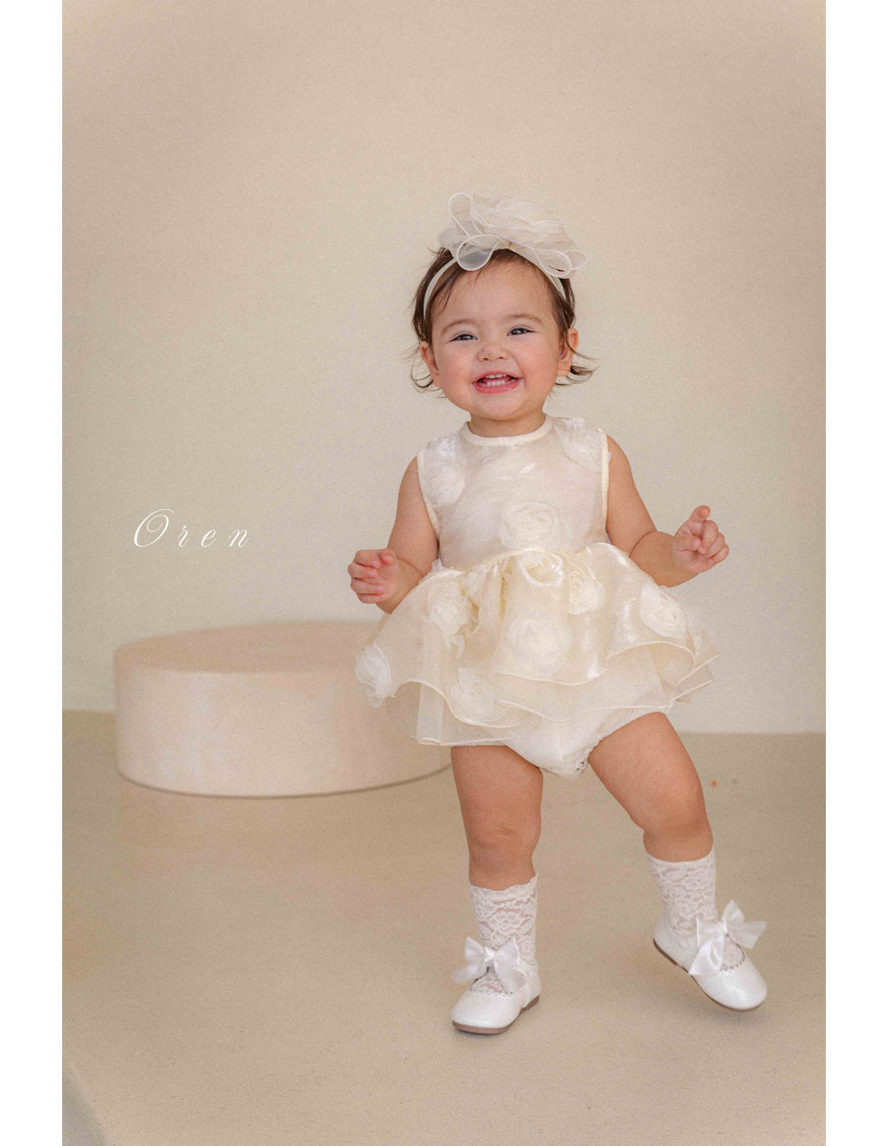【現貨】韓國童裝 OREN Rose Baby Suit 寶寶百日之選