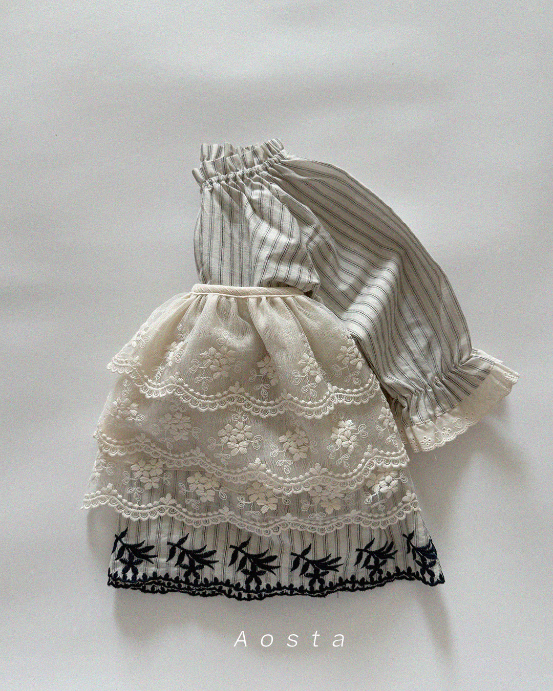 韓國童裝 26春 | AO26111 Lace Mu Skirt