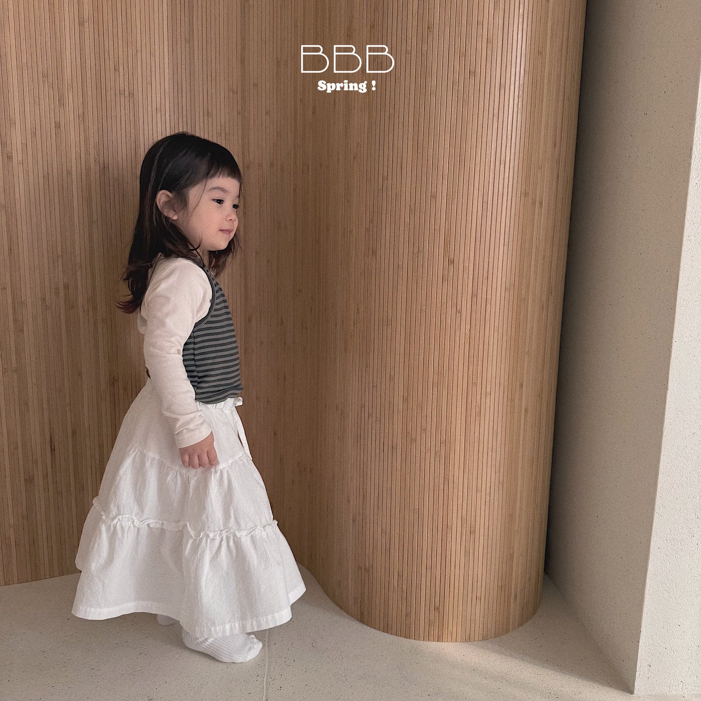 韓國童裝 26春 | BB30 Bebe Dot Dot Skirt (70-110cm)