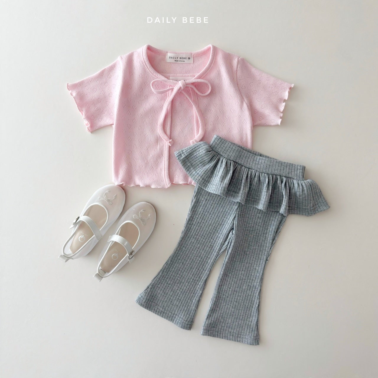 韓國童裝 26夏| DD33 Bootcut Frill Pants (75-140cm)