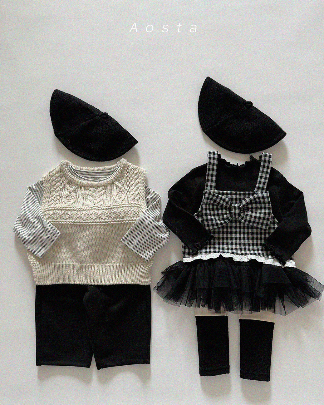 韓國童裝 26春 | AO26106 Knit Vest