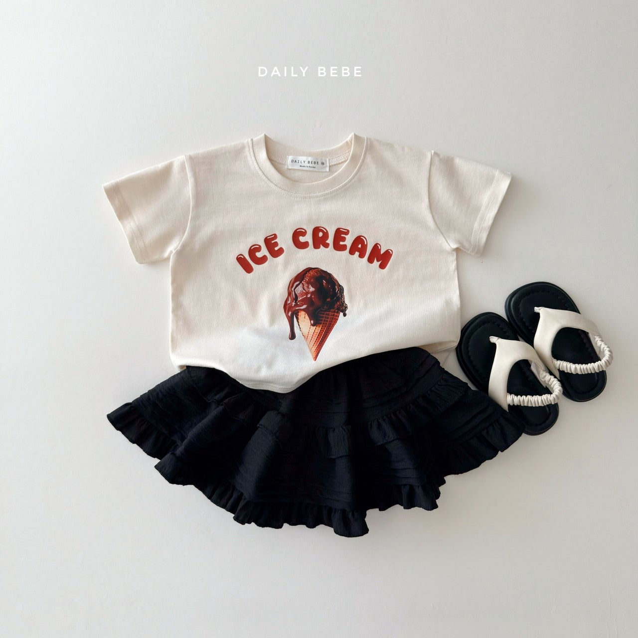 韓國童裝 26夏| DD23 Ice Cream Short Sleeve Tee (75-140cm)