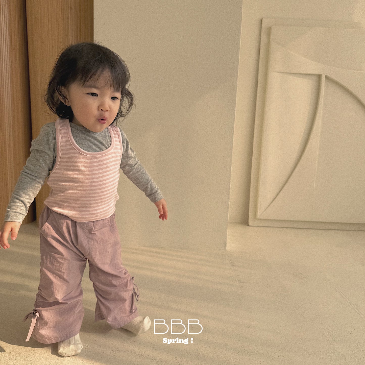 韓國童裝 26春 | BB20 Bebe Stripe Sleeveless (70-110cm)