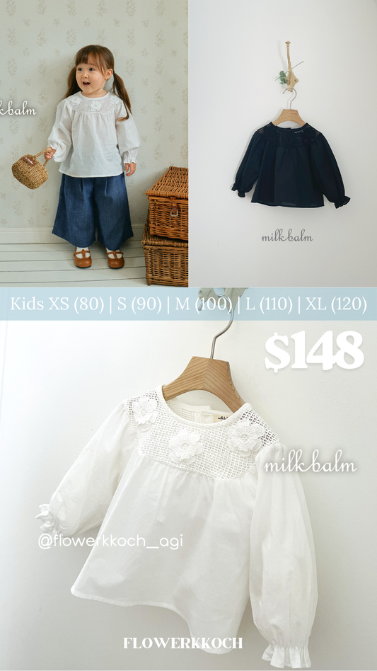 (花花谷團購限定 17/9或之前) 韓國童裝 25秋 | MK25318 Blouse