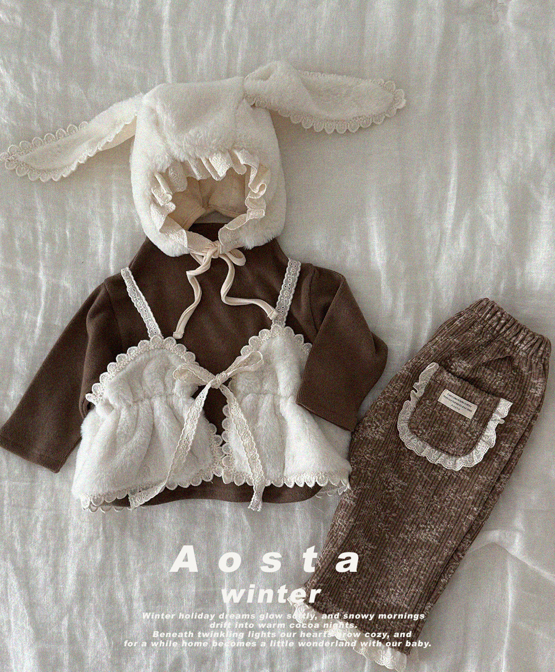 韓國童裝 25秋冬 | AO25459 Rabbit Hat