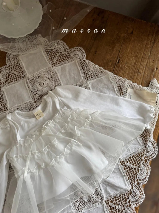 韓國童裝 26春  | MA26107 Lace Bustier Shirt