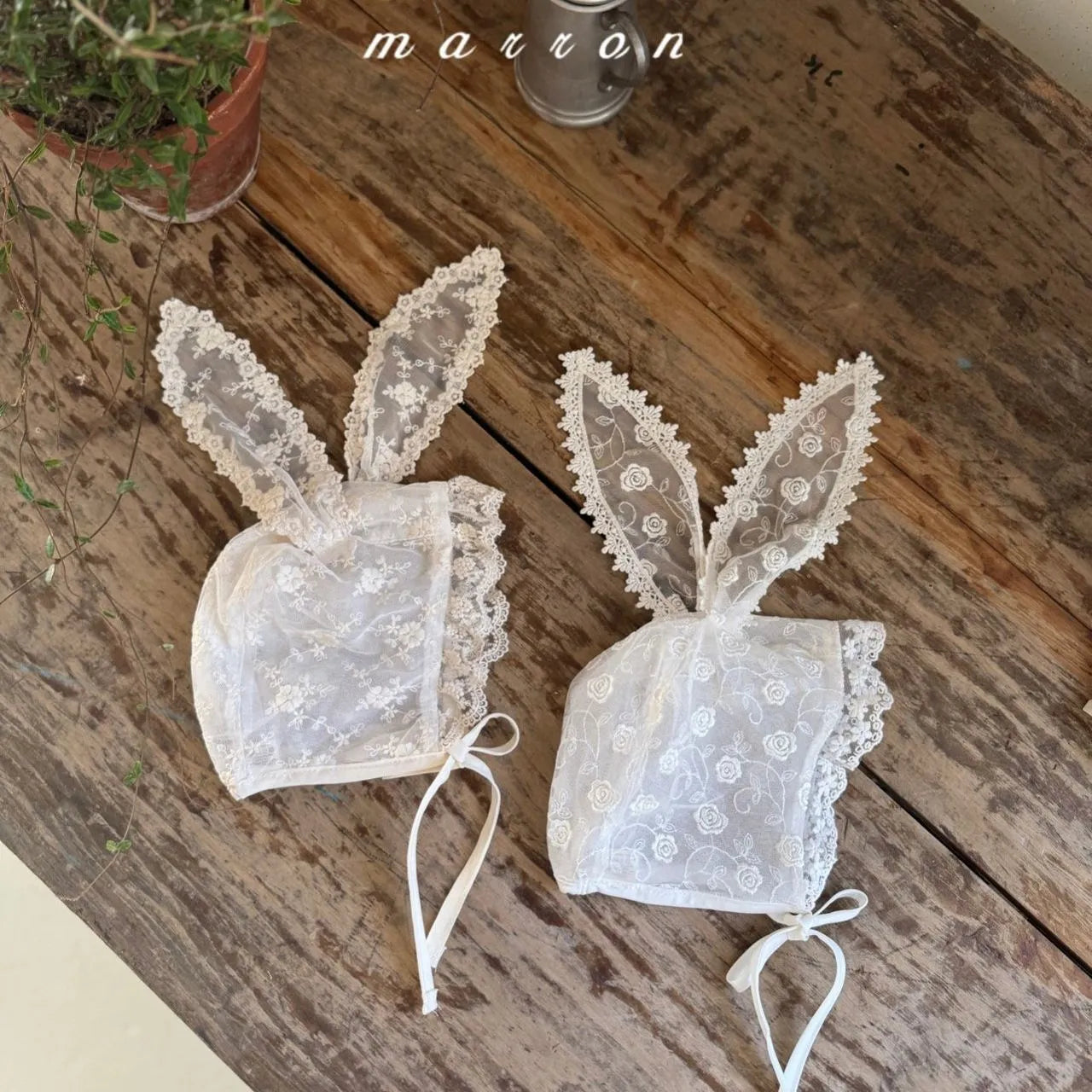 韓國童裝 26春  | MA26141 Rabbit Bonnet