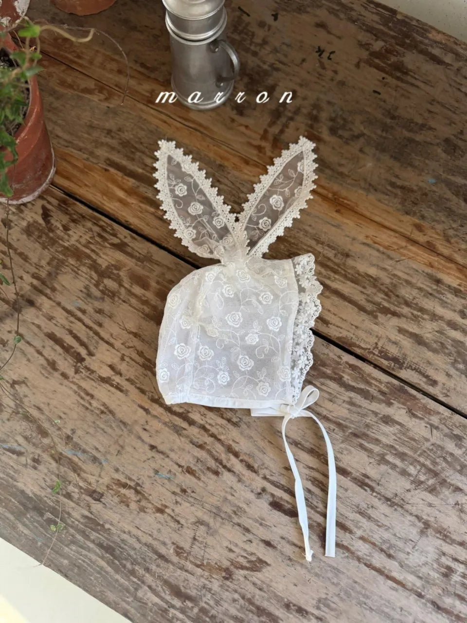 韓國童裝 26春  | MA26141 Rabbit Bonnet