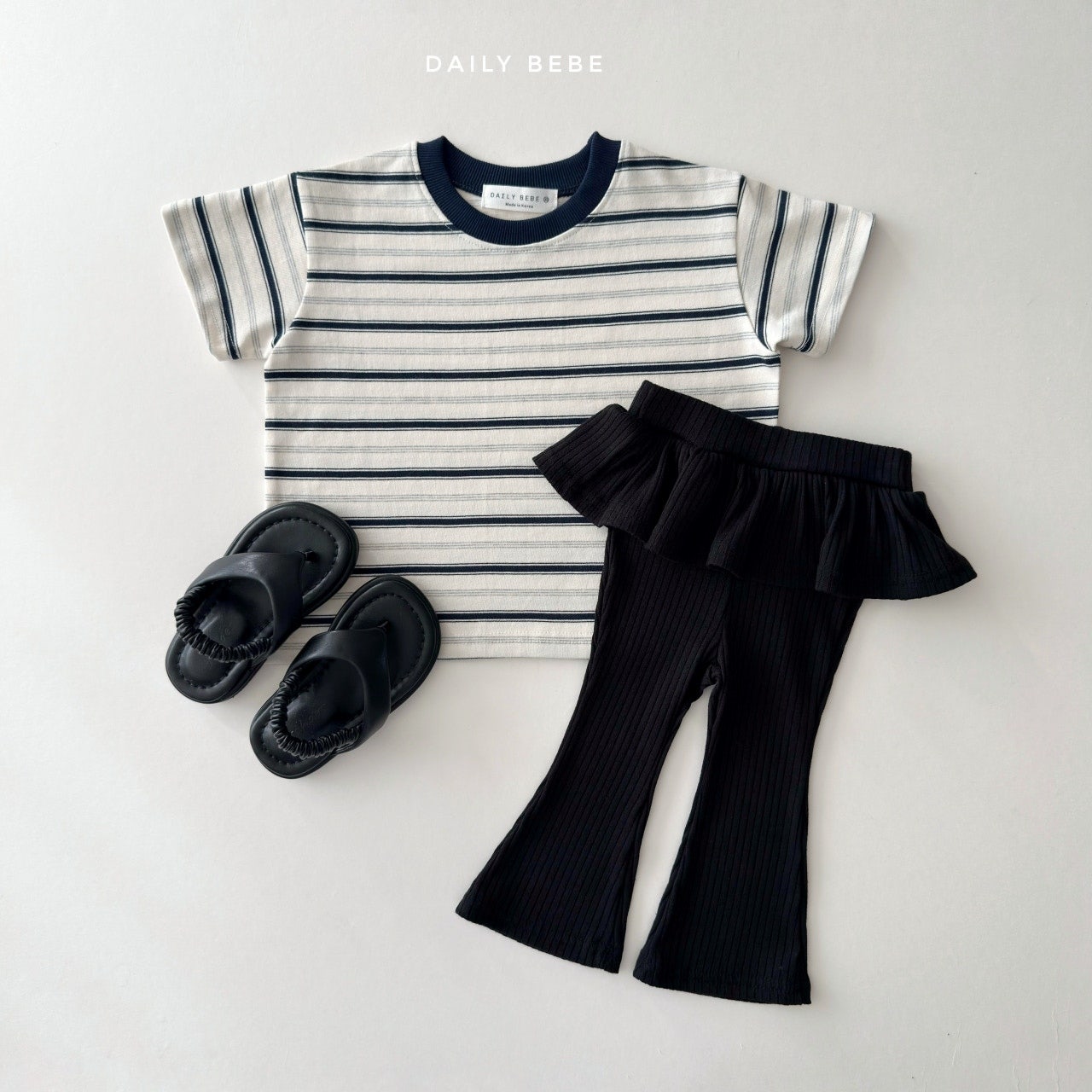 韓國童裝 26夏| DD33 Bootcut Frill Pants (75-140cm)