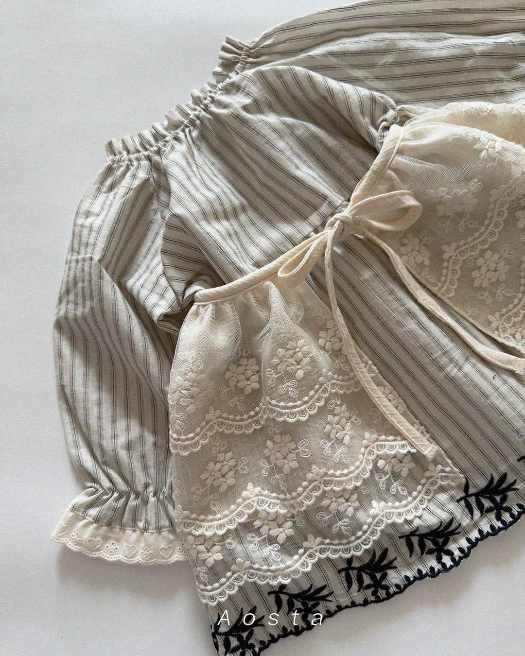 韓國童裝 26春 | AO26111 Lace Mu Skirt