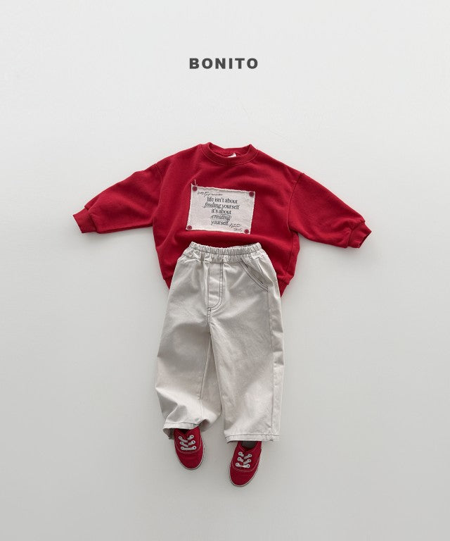 韓國童裝 26秋| BT33 Remember Button Sweatshirt 衛衣 (80-140)