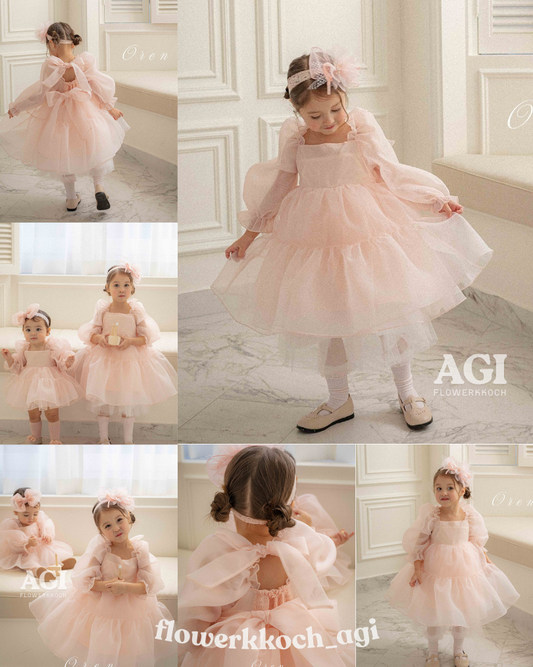 韓國童裝 26春 | OR28 Celine Organza Dress