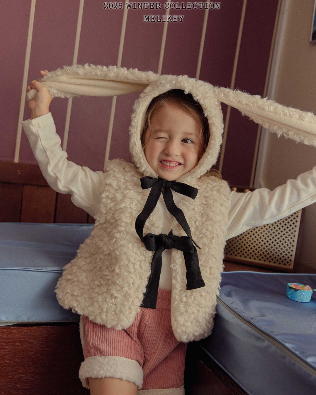 韓國童裝 25秋冬 | ME25409 Bunny Hat